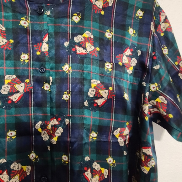 Vintage ESLEEP pajama set shorts sleep set jammies satin - Picture 5 of 12